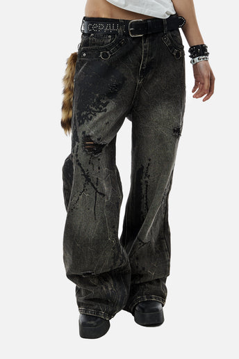 Splatter Outlaw Denim