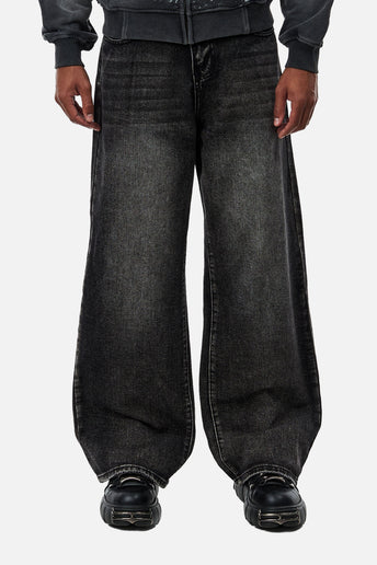Washed Black Outlaw Denim