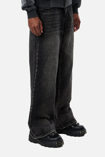 Washed Black Outlaw Denim