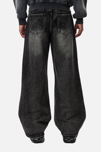 Washed Black Outlaw Denim