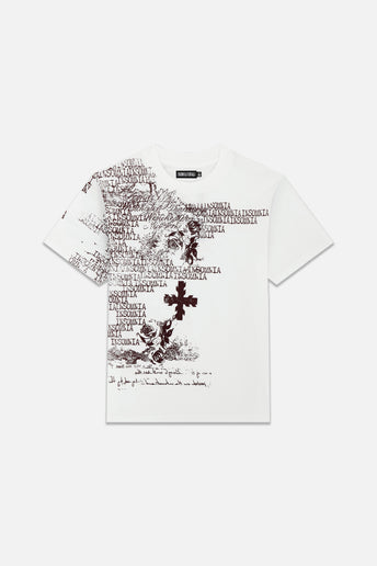 White Messages Tee