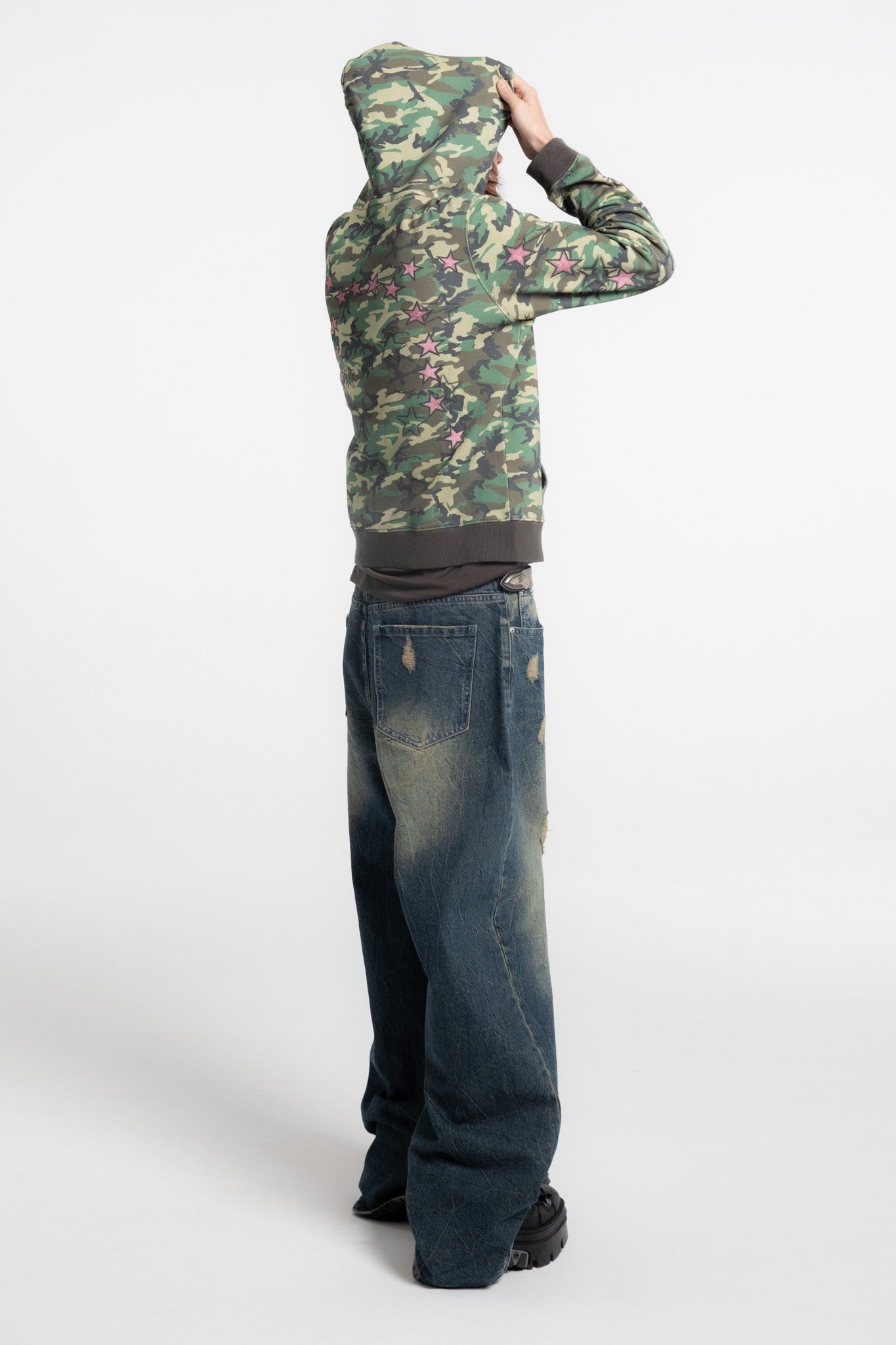 Camo Crush Slim Zip Hoodie