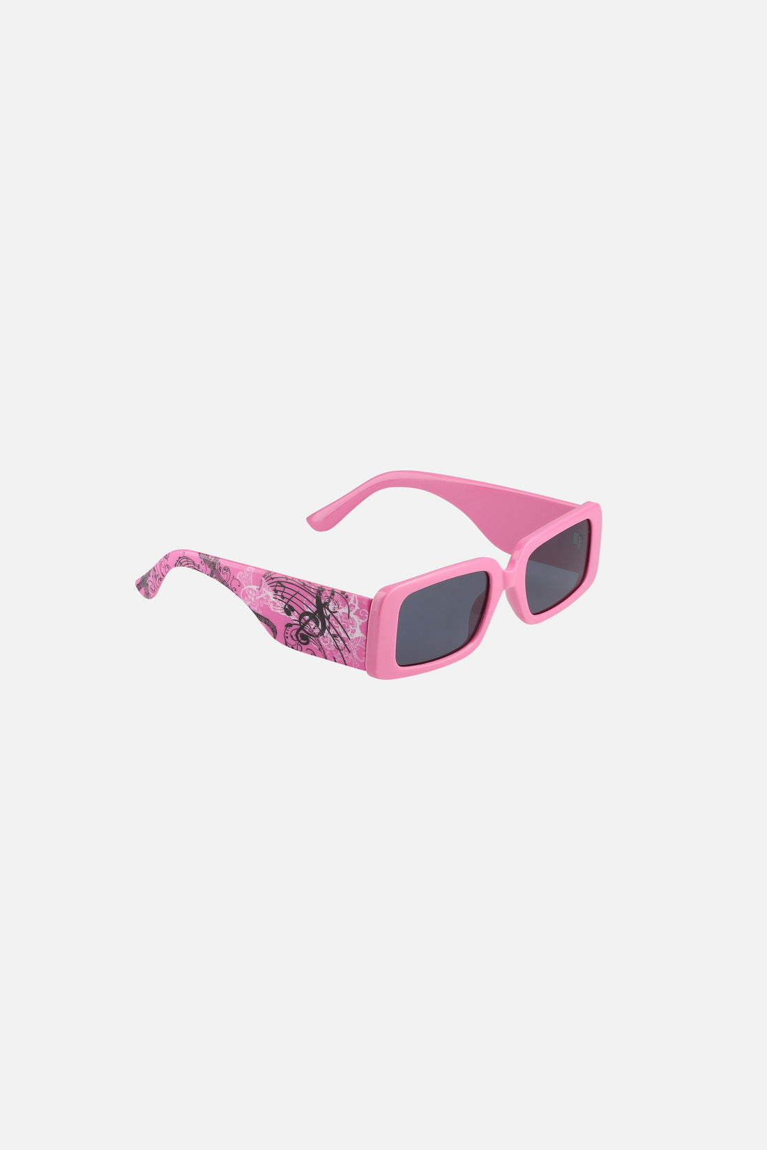 Pink Note Glasses, angled view from the other side