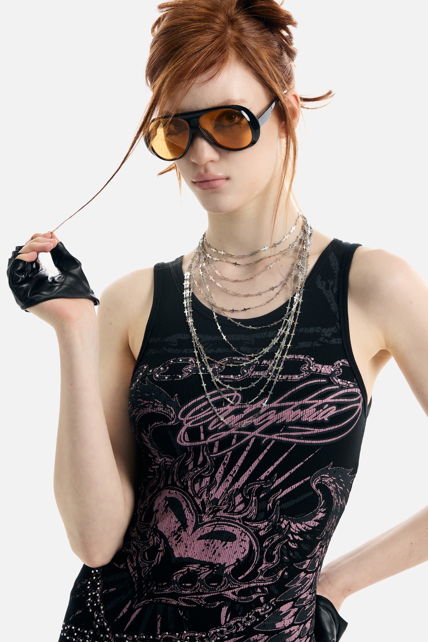 Rhinestone Chains Dress - ecom