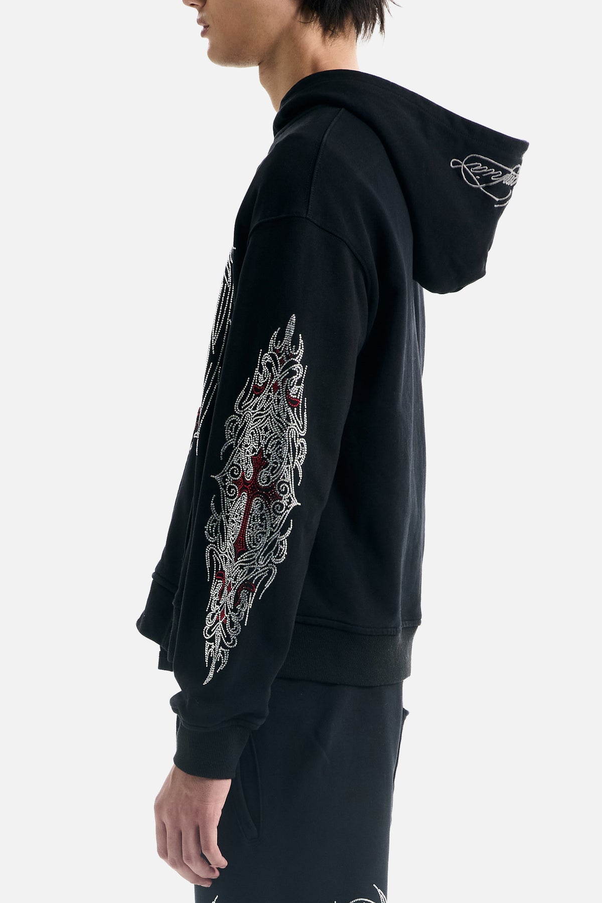 Red Cross Zip Up Hoodie