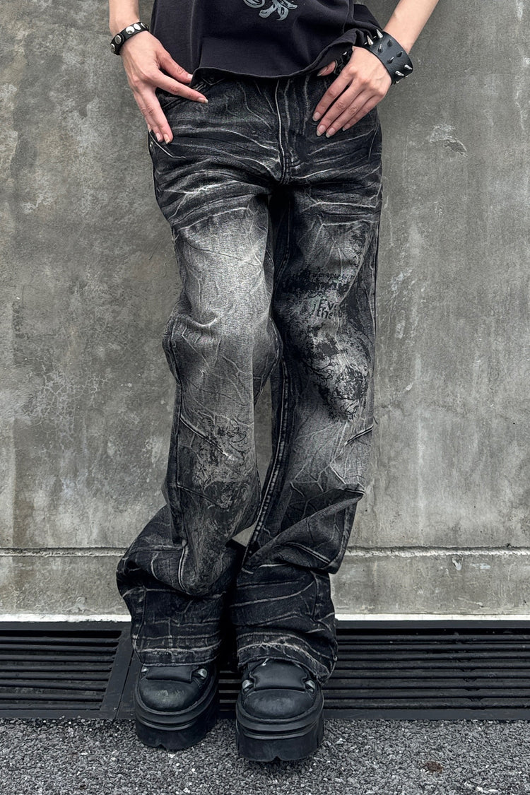Scripture Rogue Denim V2 worn against a concrete wall