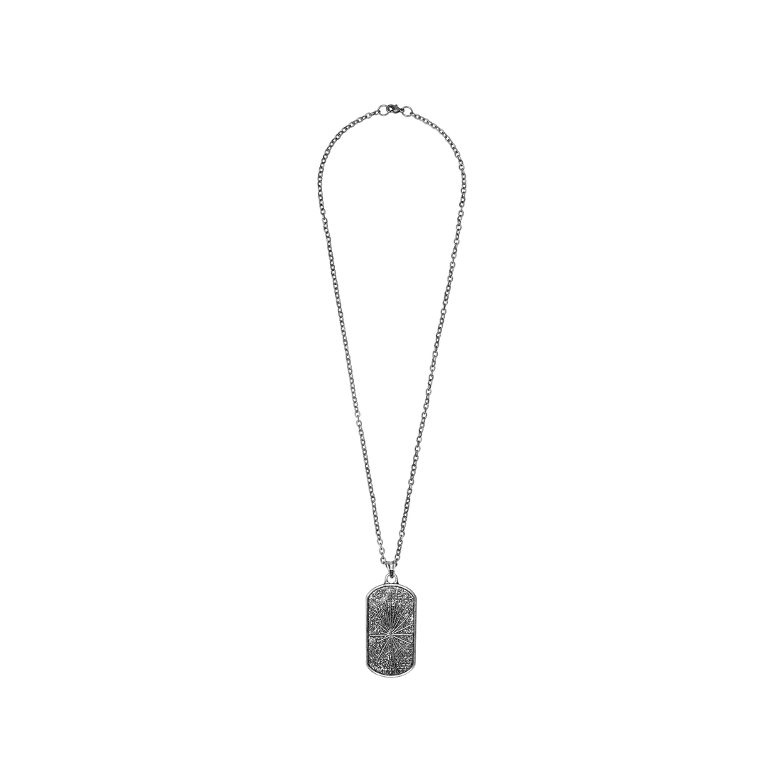 Skulls Dog Tag Necklace