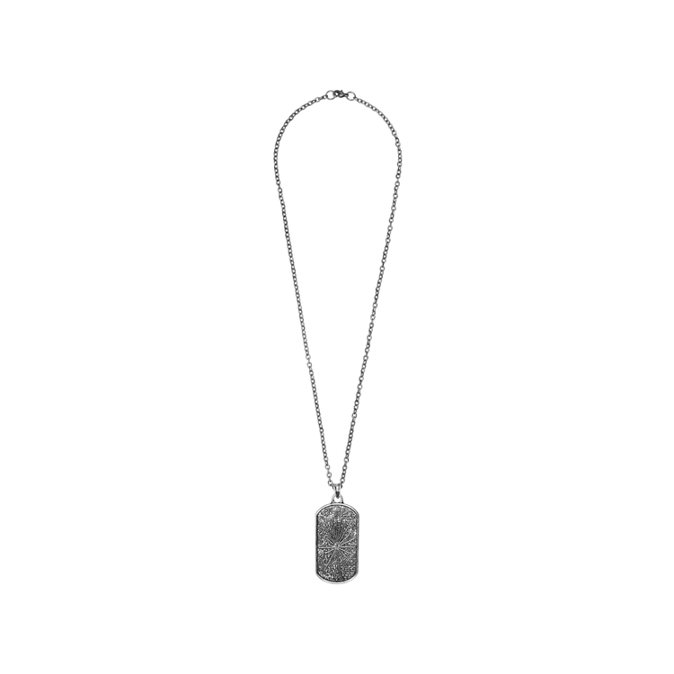 Skulls Dog Tag Necklace