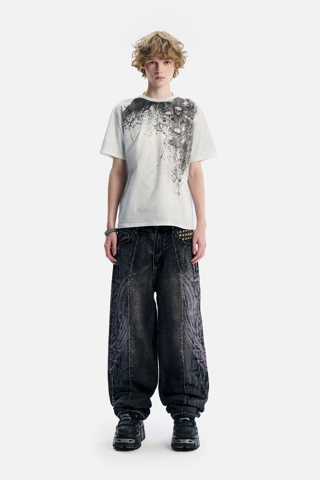 Snakeskin Tribal Destroyer Denim
