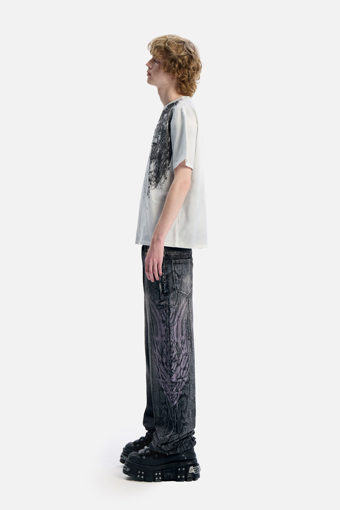 Snakeskin Tribal Destroyer Denim