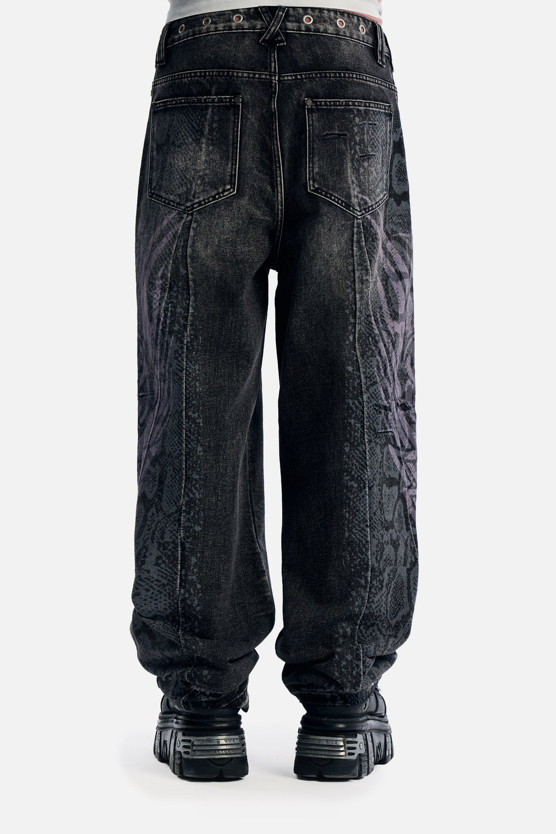 Snakeskin Tribal Destroyer Denim