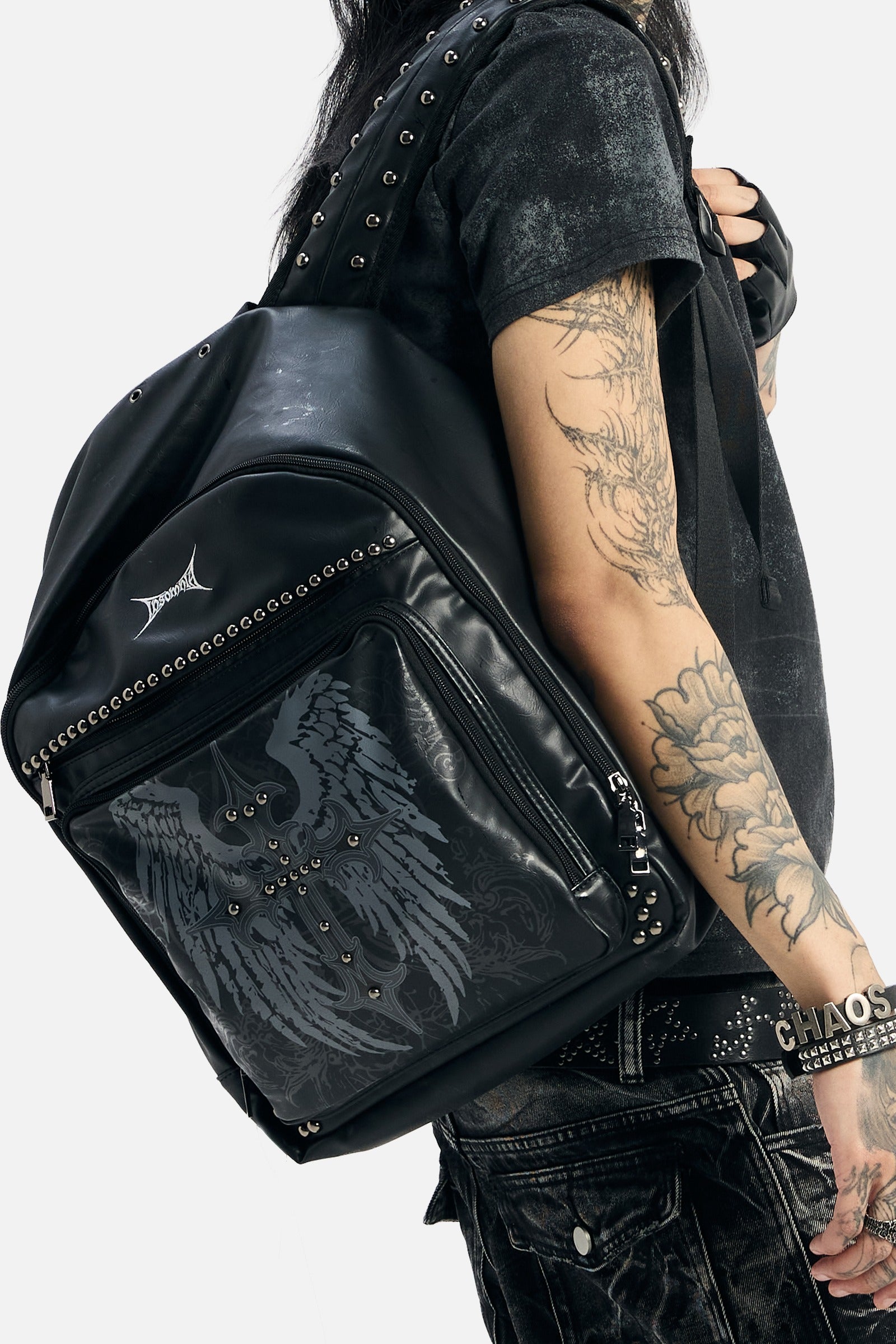 Studded Cross Backpack 1