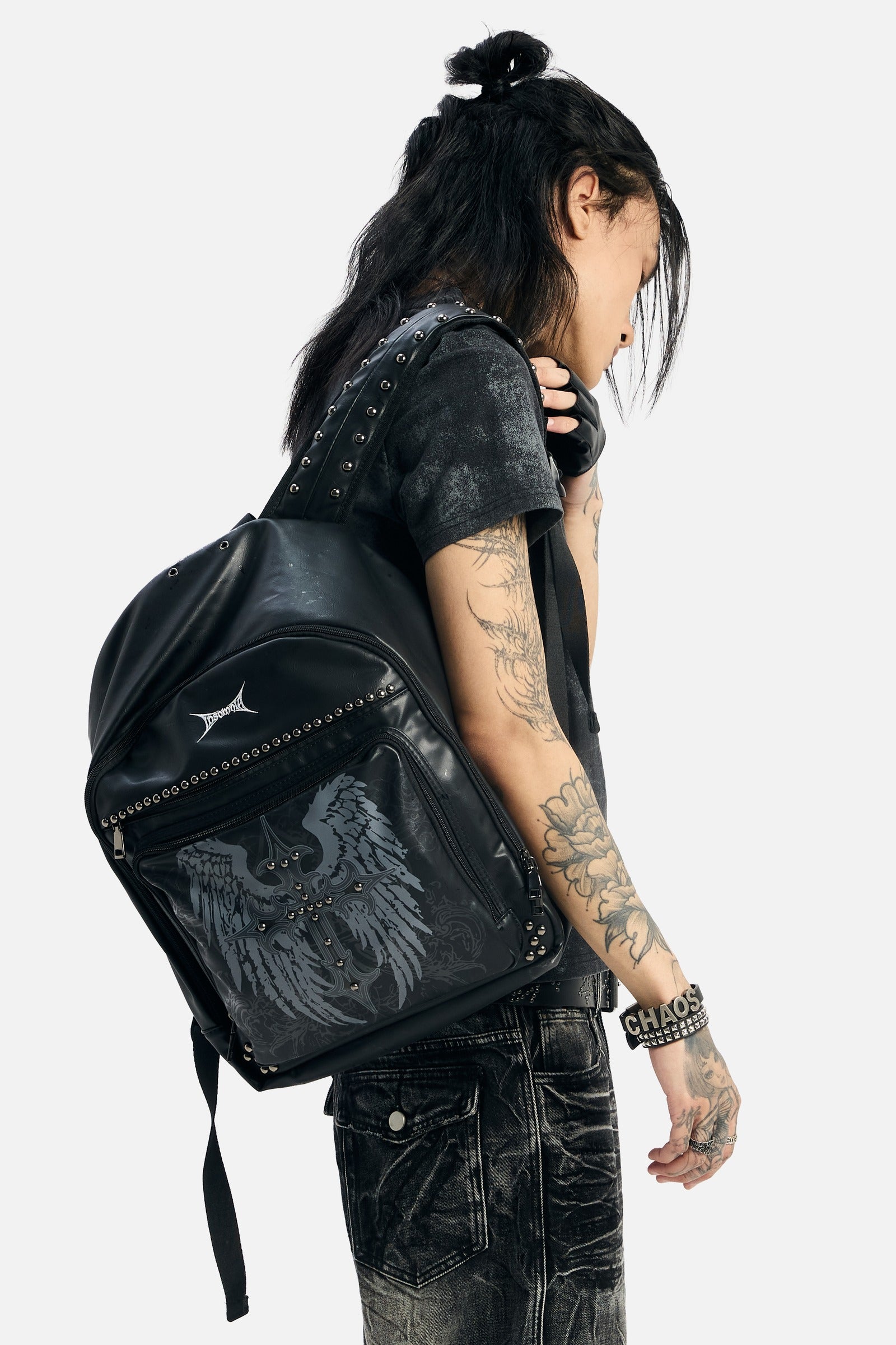 Studded Cross Backpack 2