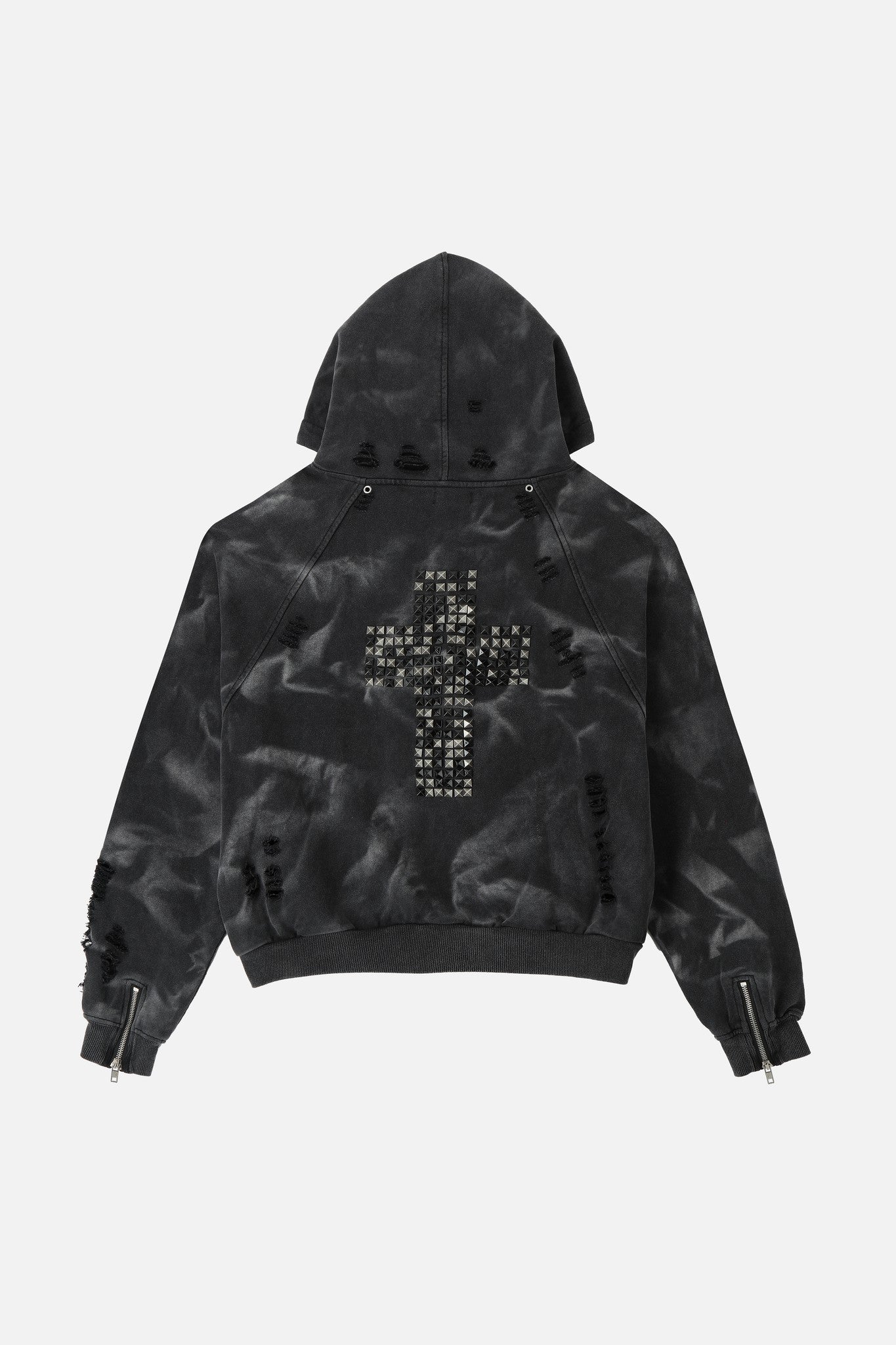 Studded Raglan Zip Up Hoodie – INSOMNIA VISUALS