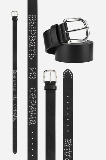 Tear Belt — studded detail and buckle views
