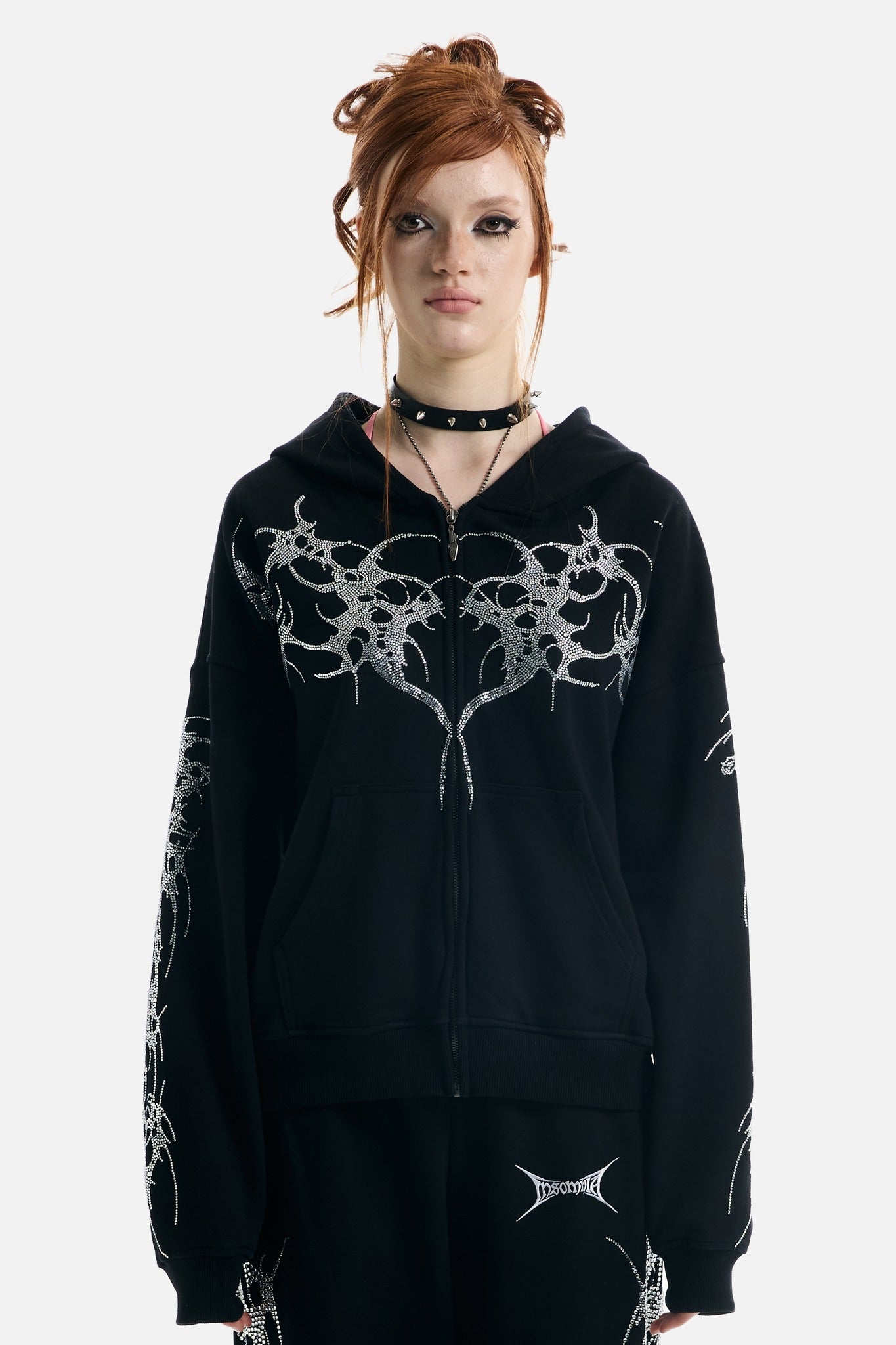 Thorns Rhinestone Hoodie - ecom