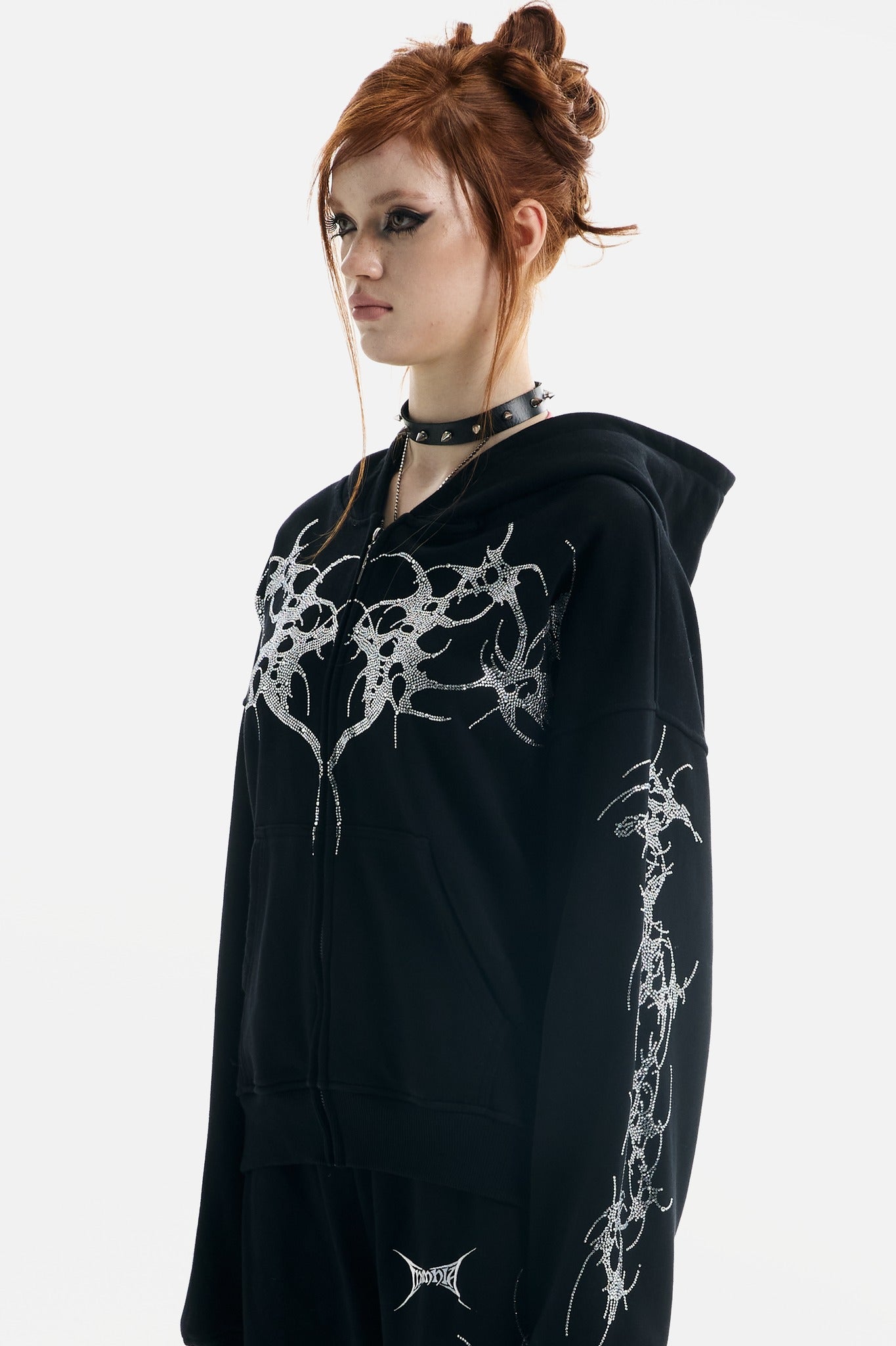 Thorns Rhinestone Hoodie - ecom