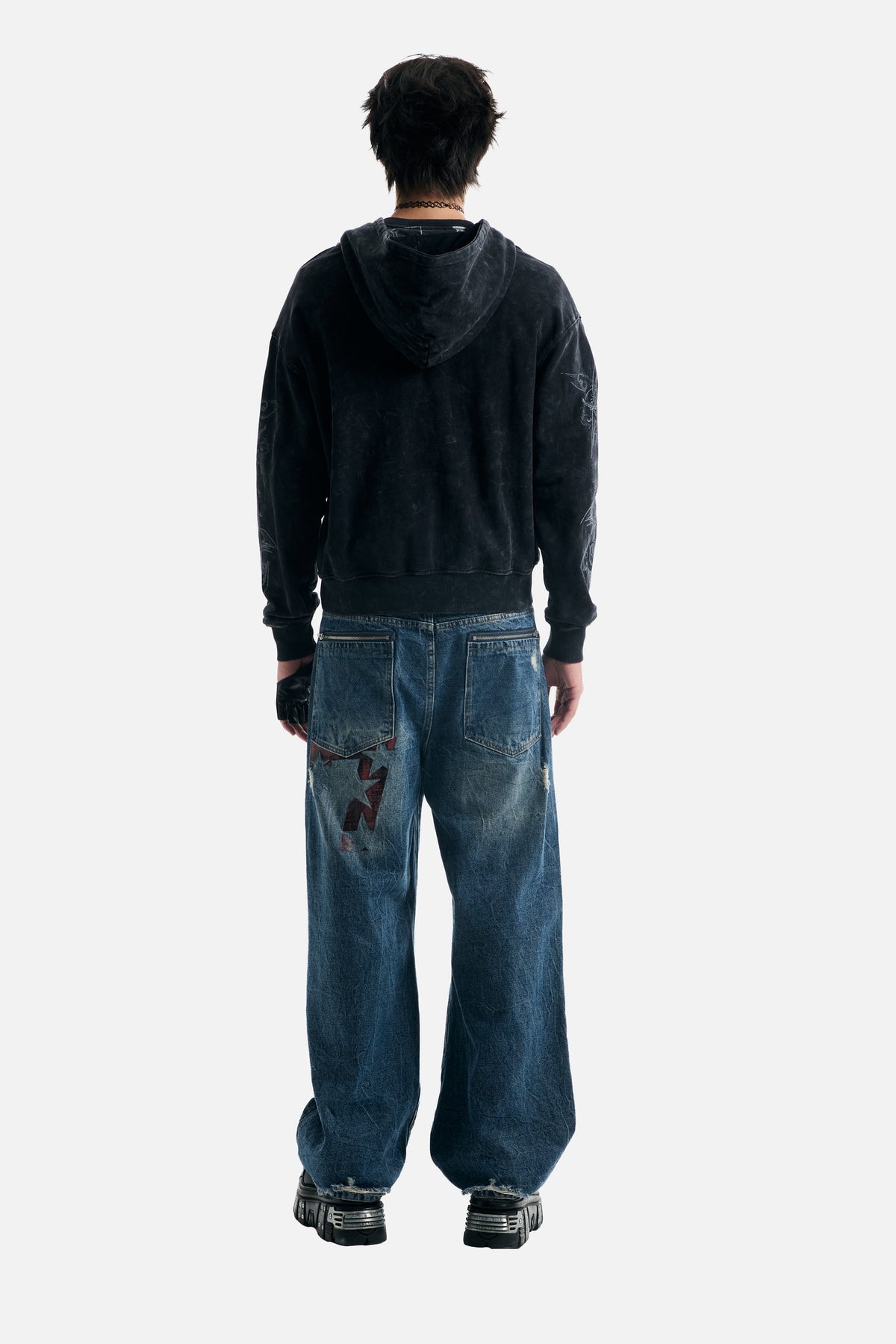 TRIBAL ZIP UP HOODIE