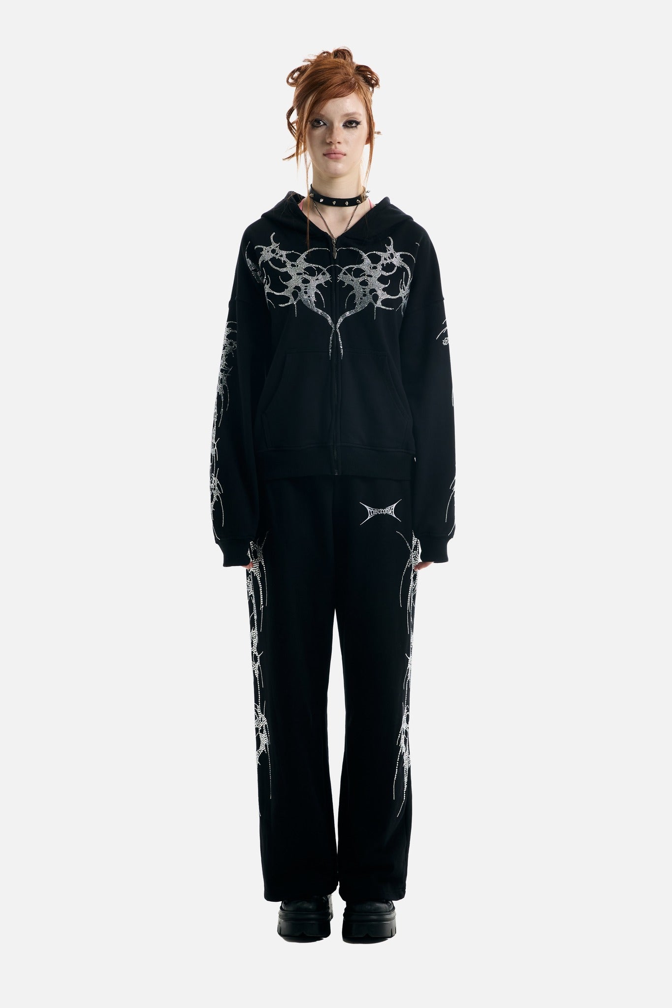 Thorns Rhinestone Sweatpants - ecom