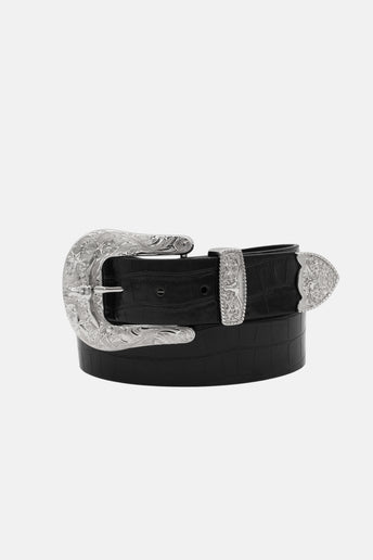 Midnight Croc Belt
