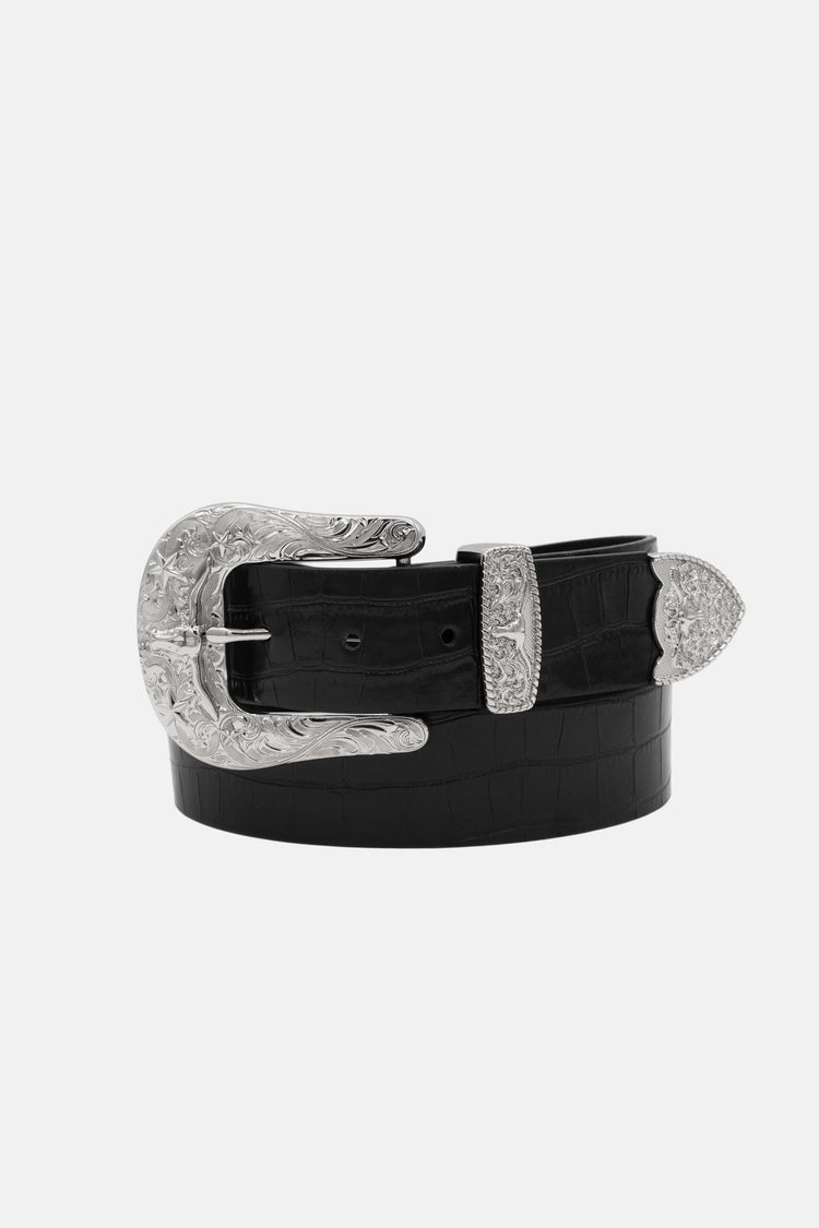Midnight Croc Belt