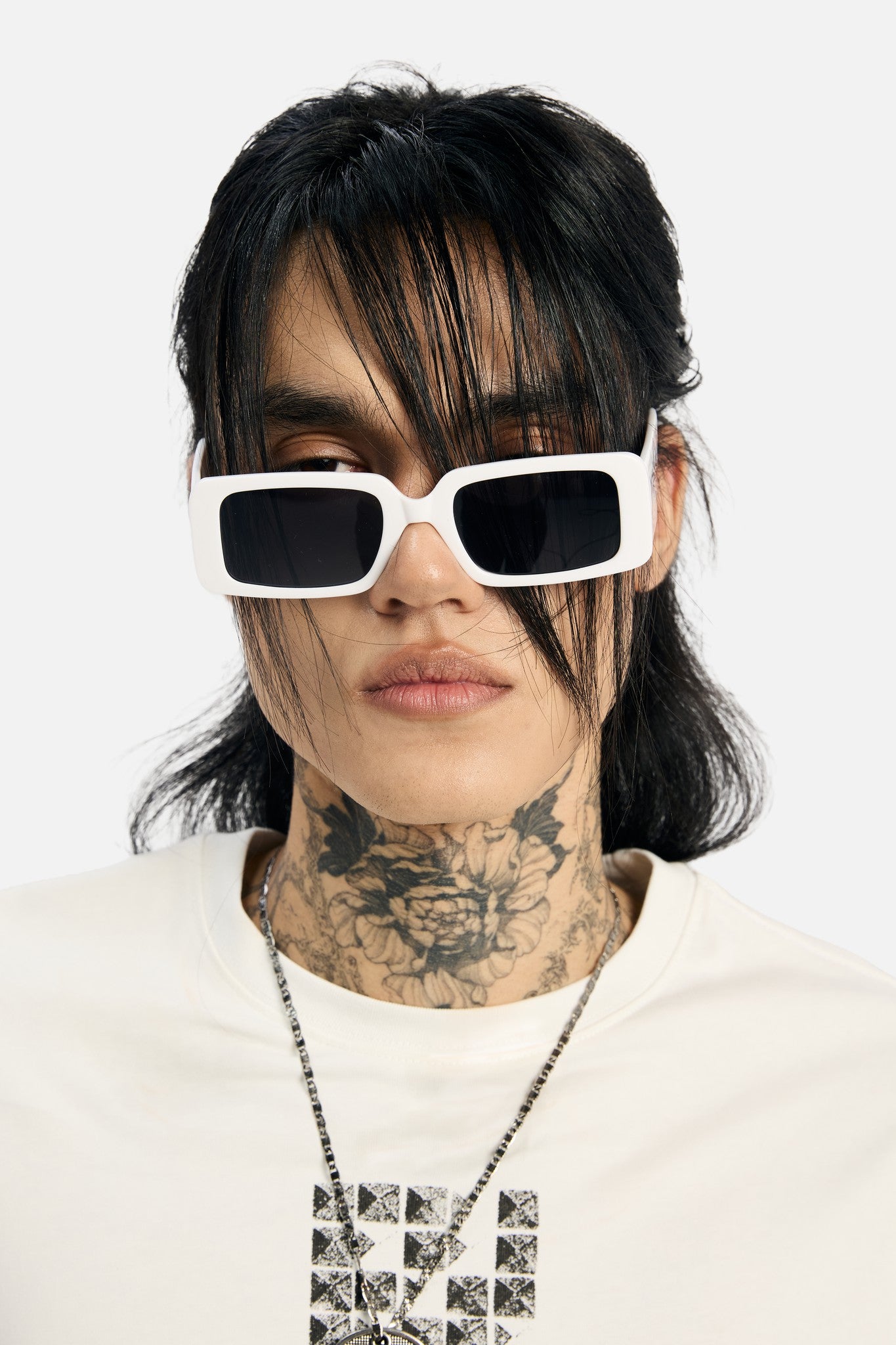 White Thorns Metal Sunglasses