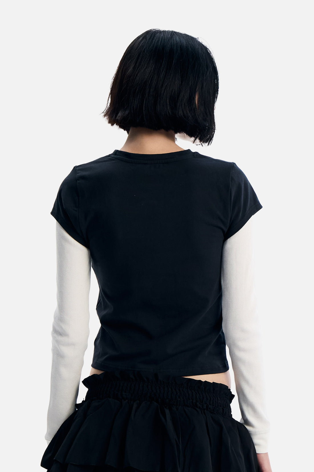 Close back view of the Wings 2fer Womens Long Sleeve